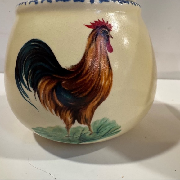 Gryphonware vintage Country Rooster Cream and Sugar Set - Picture 3 of 15